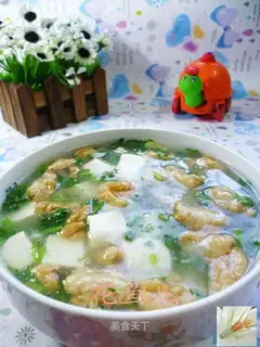 Creamed pork and tofu
