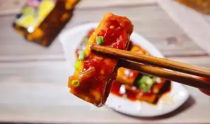 Scratched tofu