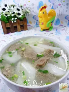 Cow-tone radish soup