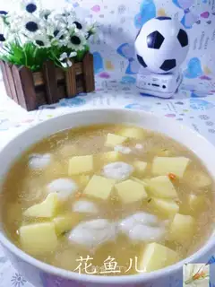 Goose eggs, Japanese tofu soup