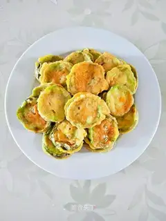 Fried bread and eggplant with greasy