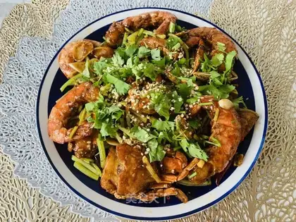 Spicy shrimp crabs