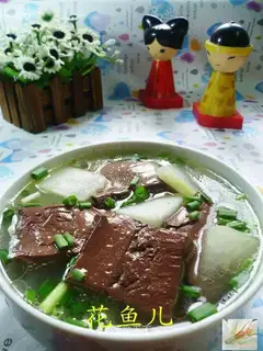 Goose blood melon soup