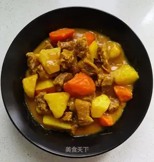 Curry potato beef