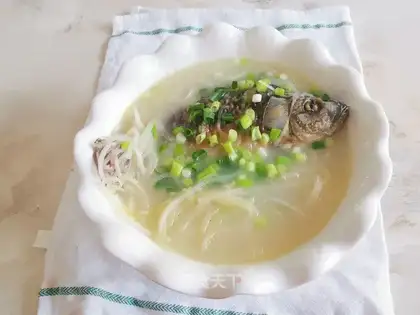 The radish gravy soup