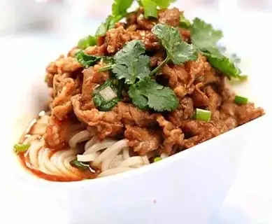 The lamb noodles