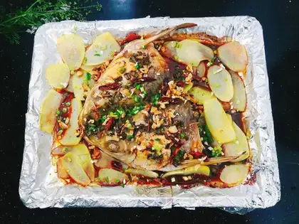 Spicy fish head