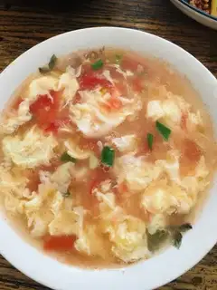 Lazy tomato egg soup