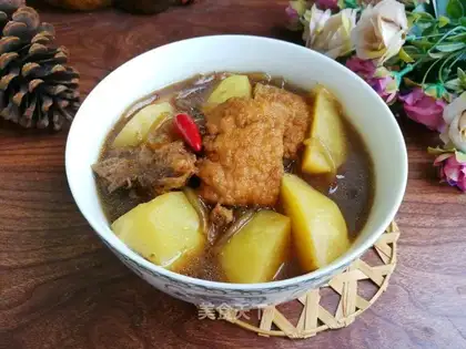 Potato fan stew