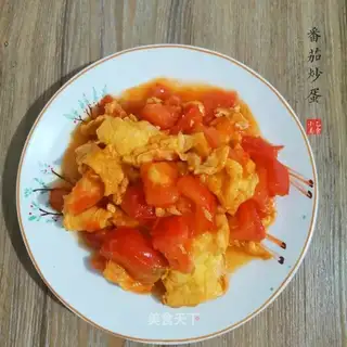 Tomato fried eggs