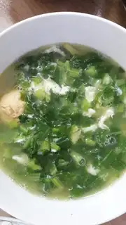 Salted egg mustard soup
