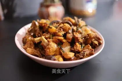 Flaming mushrooms