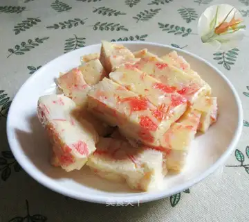 Crab stick chicken cake