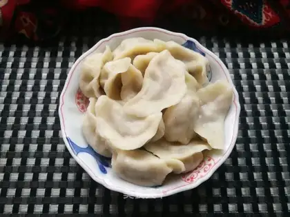 Carrot mushroom pork dumplings