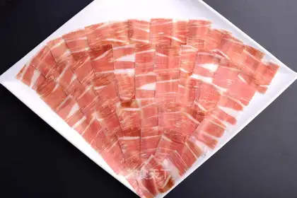 Slice a piece of ham