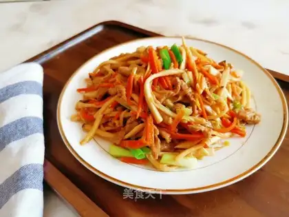 Sausage apricot mushroom
