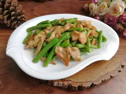 Chicken with beans