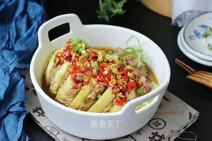 Steam eggplant