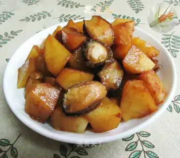 Potato fried abalone