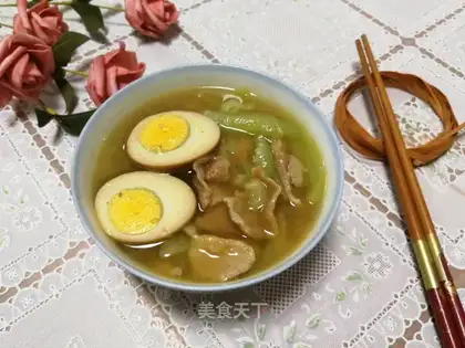 Smelt, egg poach soup