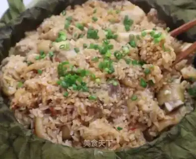 Haffle rice chicken