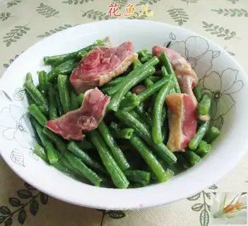 The duck's leg makes beans