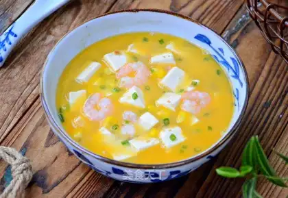Golden shrimp tofu