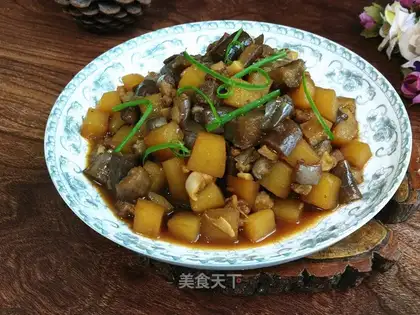 Five flowers for eggplant potatoes