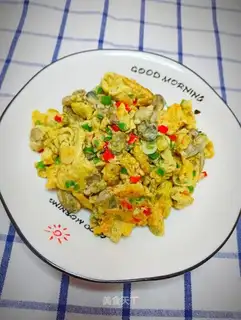 Oyster fried eggs