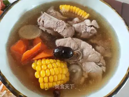 Corn steak soup
