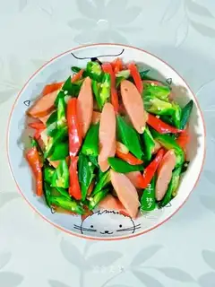 Sweet peppers with garlic