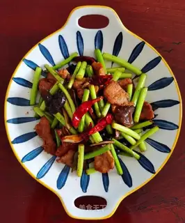 Garlic fried meat