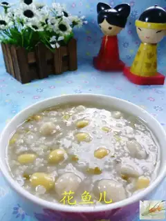Peanut bean rice congee