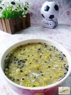 Black sesame corn