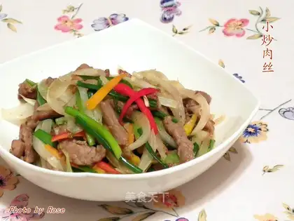 Sauteed shredded pork