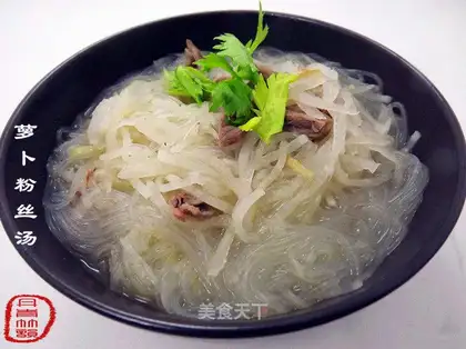 Radish vermicelli soup