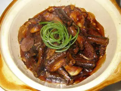 Garlic eel tube