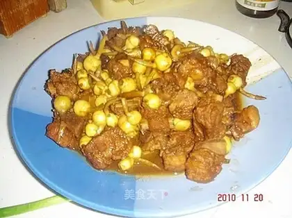 Rice mushroom ribs