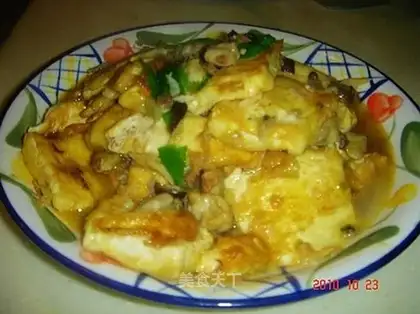 Mushroom pot collapsed tofu