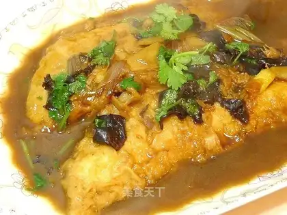 Braised tongue fish
