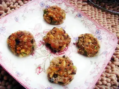 Mushroom chicken cake