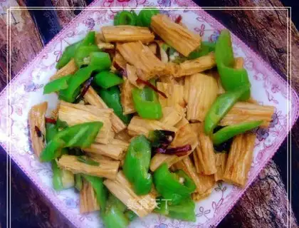 stir-fried tofu bamboo
