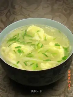 Zizania japonica egg soup