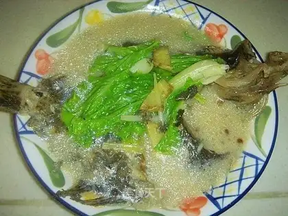 Stewed turbot fish