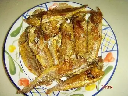 Pan-fried small yellow croaker