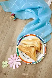 Spam and egg cheese sandwiches