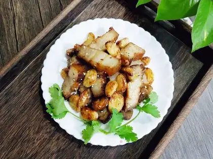 Garlic roasted five flowers