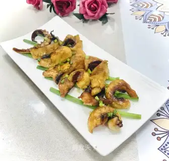 Burning squid