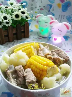 Cream and sweet corn broth