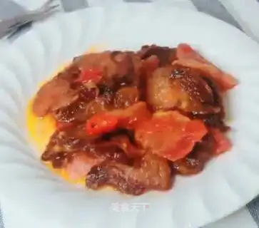 Tomato fried meat